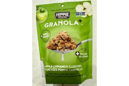 HIPPIE SANCKS GRANOLA 227G APPLE CINNAMON CLUSTERS GLUTEN-FREE 